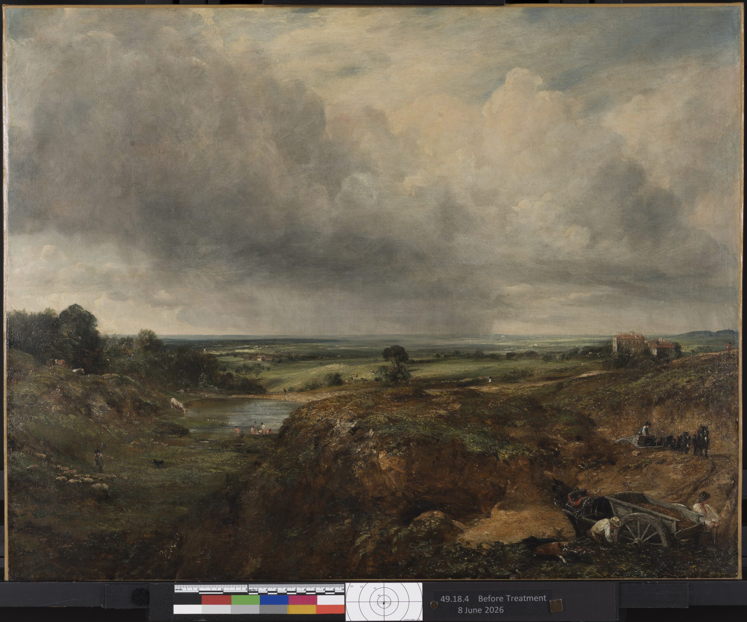 “Branch Hill Pond, Hampstead Heath,” John Constable